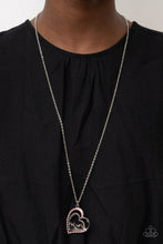 Load image into Gallery viewer, A Mothers Heart - Pink &quot;Mom&quot; Heart Necklace - Sabrina&#39;s Bling Collection