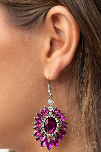Big Time Twinkle - Pink Earrings - Sabrina's Bling Collection