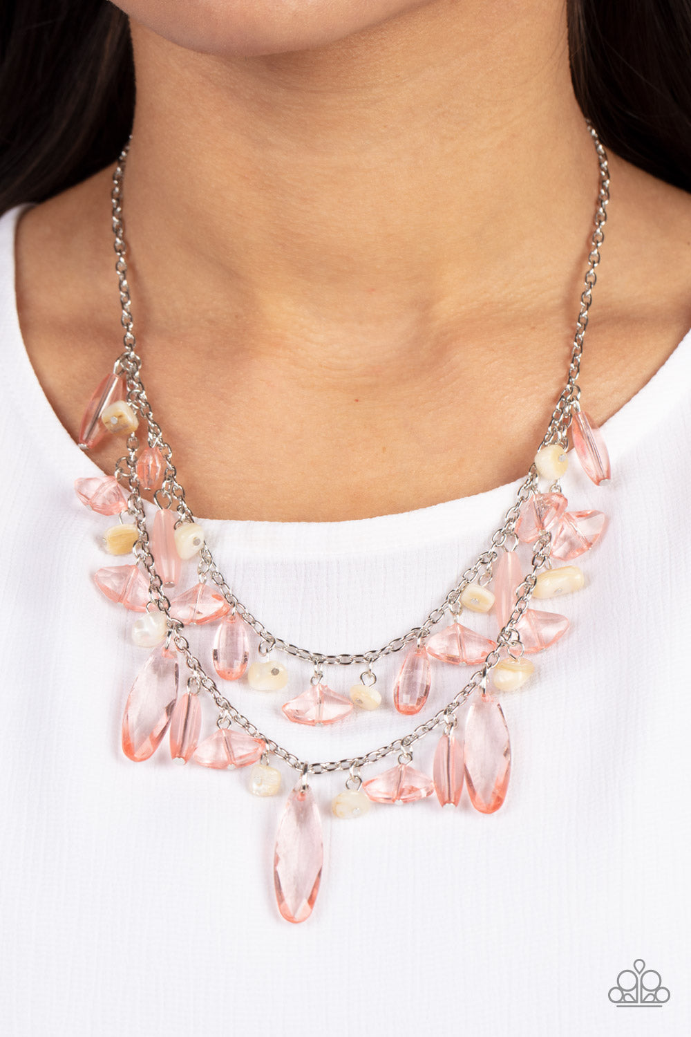 Candlelit Cabana - Pink Necklace - Sabrina's Bling Collection