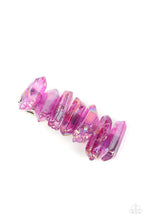 Load image into Gallery viewer, Crystal Caves - Purple Iridescent Hair Pin - Sabrina&#39;s Bling Collection