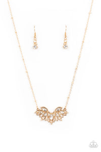 Deluxe Diadem - Gold Necklace - Sabrina's Bling Collection