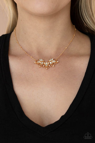 Deluxe Diadem - Gold Necklace - Sabrina's Bling Collection