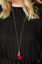 Load image into Gallery viewer, Demandingly Diva - Red Teardrop Necklace - Convention Exclusive 2021 - Sabrina&#39;s Bling Collection