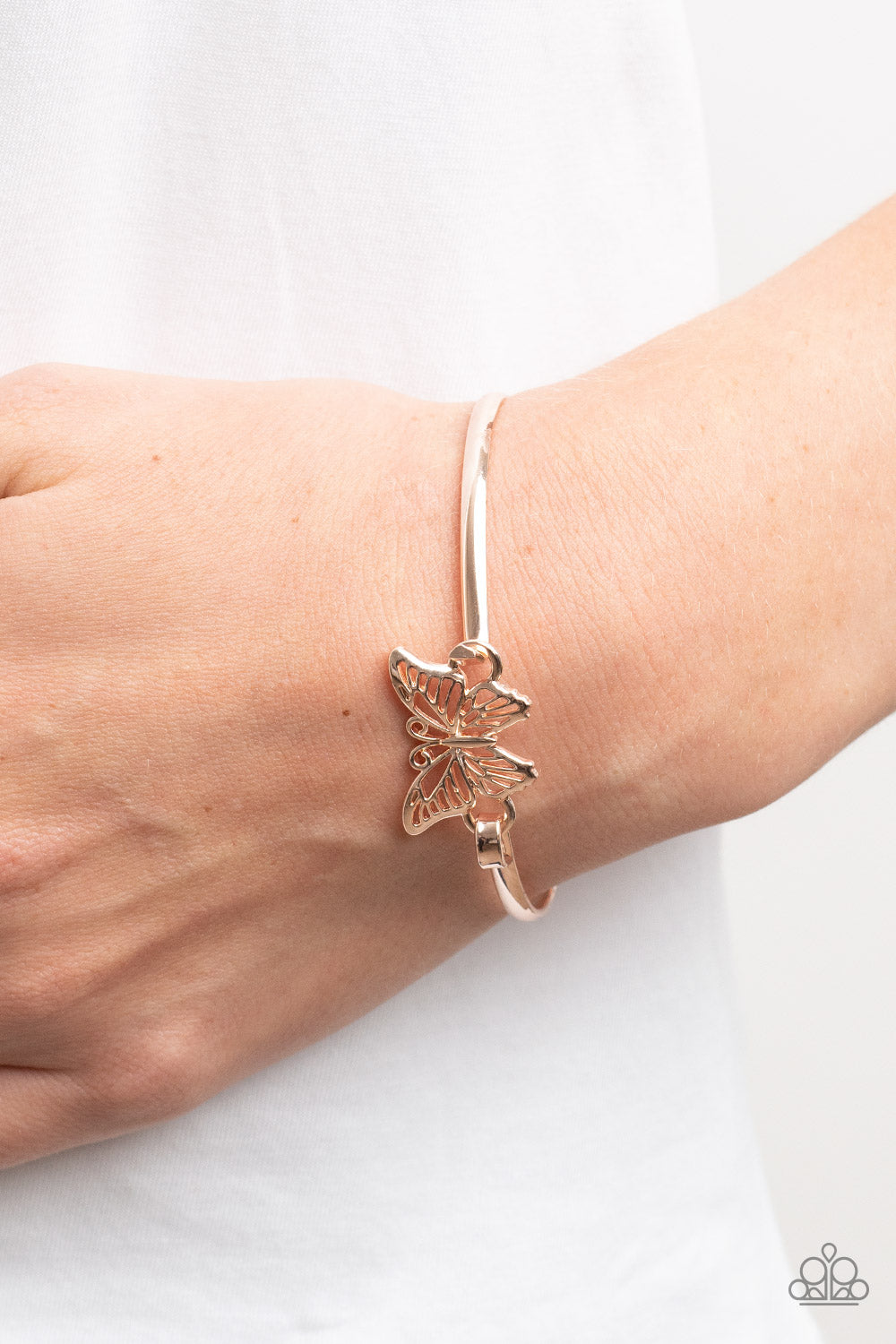 Did I FLUTTER? - Rose Gold Butterfly Bracelet - Sabrina's Bling Collection