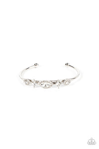 Disarming Dazzle - White Bracelet - Sabrina's Bling Collection