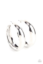 Load image into Gallery viewer, Flat Out Flawless - Silver Hoop Earrings - Sabrina&#39;s Bling Collection