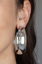 Load image into Gallery viewer, Flat Out Flawless - Silver Hoop Earrings - Sabrina&#39;s Bling Collection