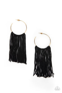 Flauntable Fringe - Gold Earrings - Sabrina's Bling Collection