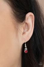 Load image into Gallery viewer, Going Through Phases - Red &amp; Silver Necklace - Sabrina&#39;s Bling Collection