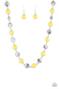 Harmonizing Hotspot - Yellow Necklace - Sabrina's Bling Collection