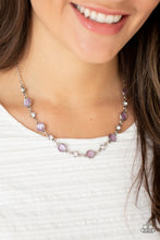 Load image into Gallery viewer, Inner Illumination - Purple Necklace - Sabrina&#39;s Bling Collection