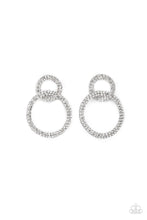 Load image into Gallery viewer, Intensely Icy - Black Earrings - December 2021 Life Of The Party - Sabrina&#39;s Bling Collection