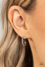 Load image into Gallery viewer, Irresistibly Intertwined - Silver Hoop Earrings - Sabrina&#39;s Bling Collection