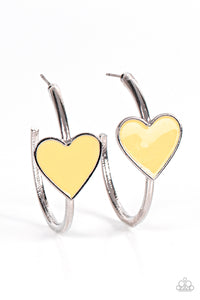 Kiss Up - Yellow Earrings - Sabrina's Bling Collection