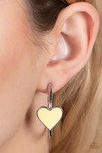 Load image into Gallery viewer, Kiss Up - Yellow Earrings - Sabrina&#39;s Bling Collection