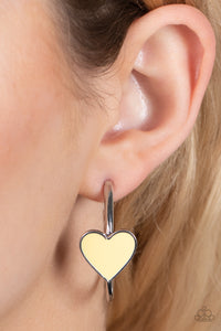 Kiss Up - Yellow Earrings - Sabrina's Bling Collection