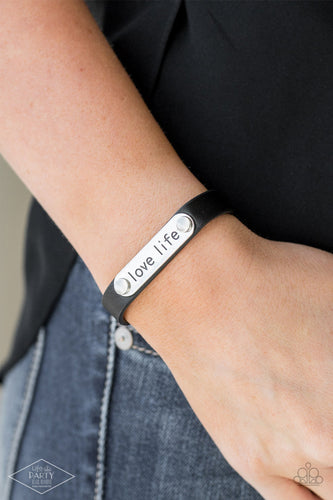 Love Life - Black Inspirational Bracelet - Sabrina's Bling Collection