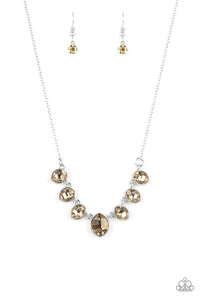 Material Girl Glamour - Brown Necklace - Sabrina's Bling Collection