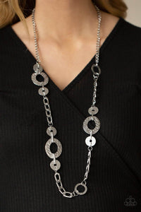 Mechanically Metro - Silver Necklace - Sabrina's Bling Collection