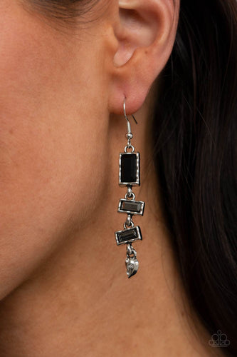 Modern Day Artifact - Black Earrings - Sabrina's Bling Collection