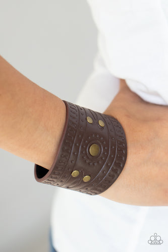Orange County - Brass Bracelet - Sabrina's Bling Collection