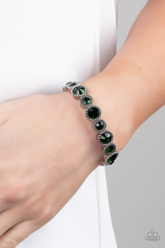 Phenomenally Perennial - Green Bracelet - Sabrina's Bling Collection