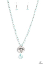 Load image into Gallery viewer, Priceless Plan - Blue Inspirational Necklace - Sabrinas Bling Collection