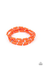 Load image into Gallery viewer, Radiantly Retro - Orange Bracelet - Sabrina&#39;s Bling Collection