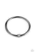 Load image into Gallery viewer, Roll Out The Rhinestones - Black Bracelet - Sabrina&#39;s Bling Collection