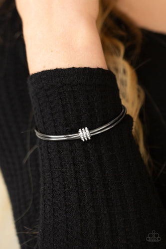 Roll Out The Rhinestones - Black Bracelet - Sabrina's Bling Collection