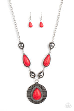 Load image into Gallery viewer, Saguaro Soul Trek - Red Stone Necklace - Paparazzi Accessories