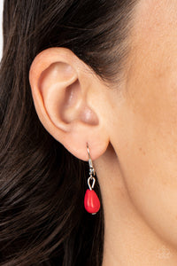 Saguaro Soul Trek - Red Stone Necklace - Paparazzi Accessories
