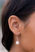 Load image into Gallery viewer, Sail Away with Me - White Pearl Necklace - April 2022 Fashion Fix - Sabrina&#39;s Bling Collection