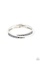 Load image into Gallery viewer, Sideswiping Shimmer - Blue Rhinestone Bracelet - Sabrina&#39;s Bling Collection