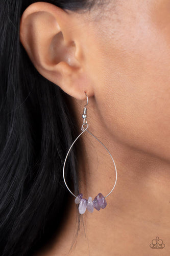 South Beach Serenity - Purple Amethyst Earrings - Sabrina's Bling Collection