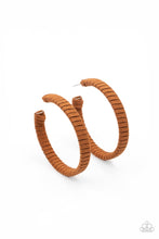 Load image into Gallery viewer, Suede Parade - Brown Earrings - Sabrina&#39;s Bling Collection