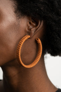 Suede Parade - Brown Earrings - Sabrina's Bling Collection