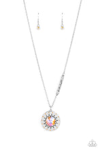 Load image into Gallery viewer, Sundial Dance - Orange Rhinestone Inspirational Necklace - Sabrinas Bling Collection
