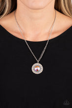 Load image into Gallery viewer, Sundial Dance - Orange Rhinestone Inspirational Necklace - Sabrinas Bling Collection