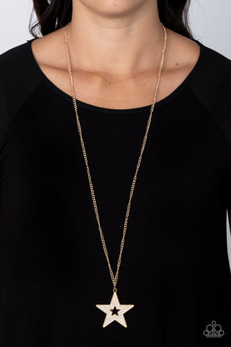 Superstar Stylist - Gold Star Necklace - Sabrina's Bling Collection
