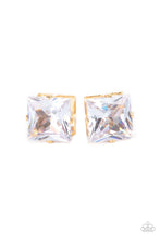 Load image into Gallery viewer, Times Square Timeless - Gold &amp; Rhinestone Post Earrings - Sabrina&#39;s Bling Collection