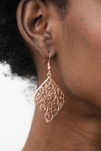 Load image into Gallery viewer, Your Vine Or Mine - Rose Gold Earrings - Sabrina&#39;s Bling Collection