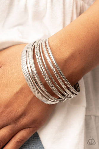 Circlet Circus - Silver Bangle Bracelets - Sabrina's Bling Collection