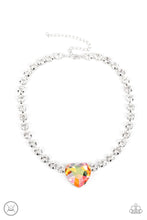 Load image into Gallery viewer, Heart in My Throat - Orange Heart Necklace - October 2022 Life Of The Party - Sabrina&#39;s Bling Collection