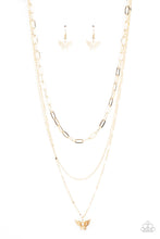 Load image into Gallery viewer, Bountiful Butterflies - Gold Butterfly Necklace - Sabrina&#39;s Bling Collection