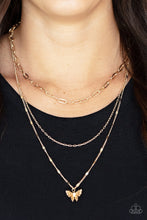 Load image into Gallery viewer, Bountiful Butterflies - Gold Butterfly Necklace - Sabrina&#39;s Bling Collection