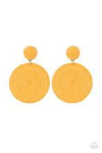 Load image into Gallery viewer, Circulate The Room - Yellow Earrings - Sabrina&#39;s Bling Collection