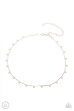 Load image into Gallery viewer, Cupids Cutest Valentine - Silver Heart Choker Necklace - Sabrina&#39;s Bling Collection