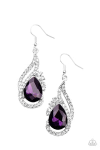 Dancefloor Diva - Purple Earrings - Sabrina's Bling Collection