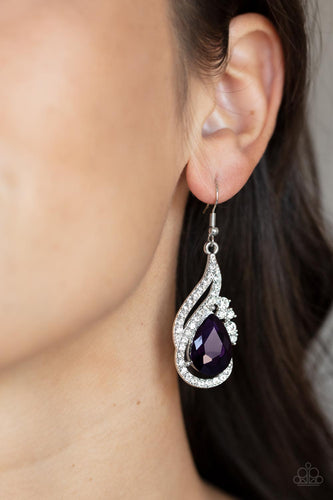 Dancefloor Diva - Purple Earrings - Sabrina's Bling Collection